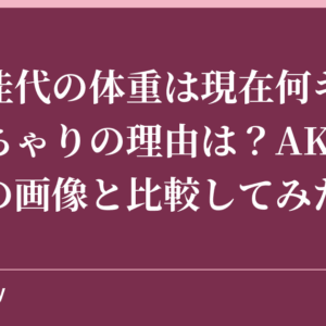 野呂佳代の体重は現在何キロ？ぽっちゃりの理由は？AKB48時代の画像と比較してみた！